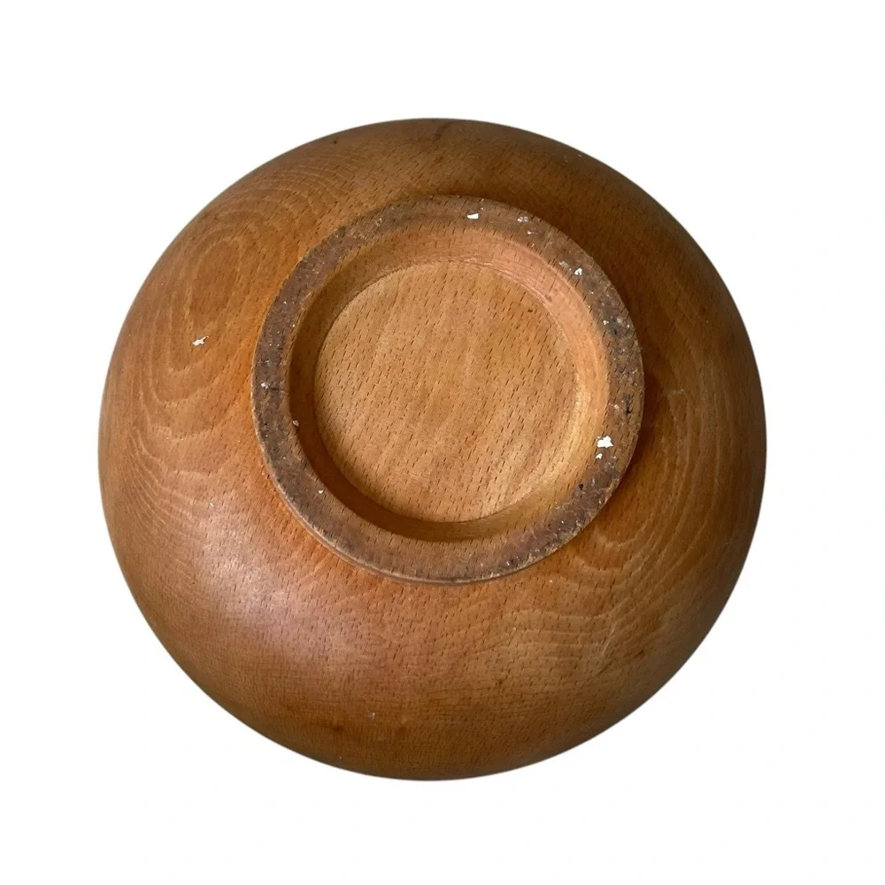 HANDMADE Vintage Wooden Bowl Brown